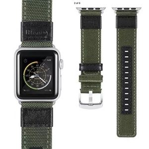 NEW 38mm Apple Watch Nylon Band Army Green